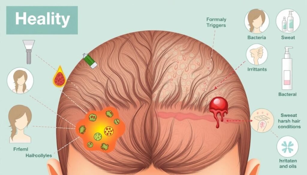 causes of scalp folliculitis