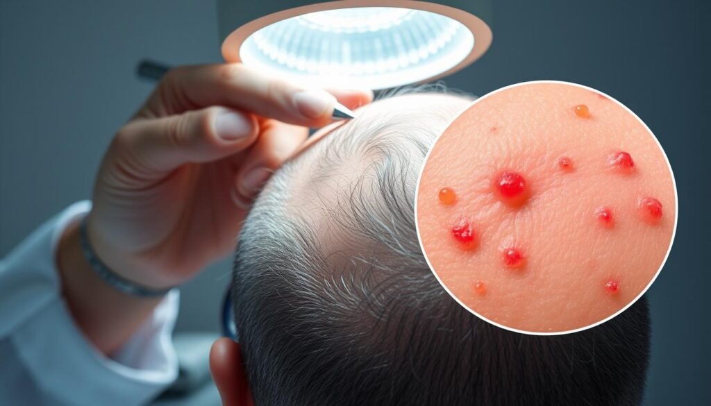 diagnosing folliculitis