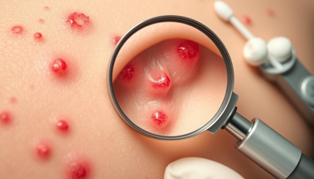 diagnosing folliculitis