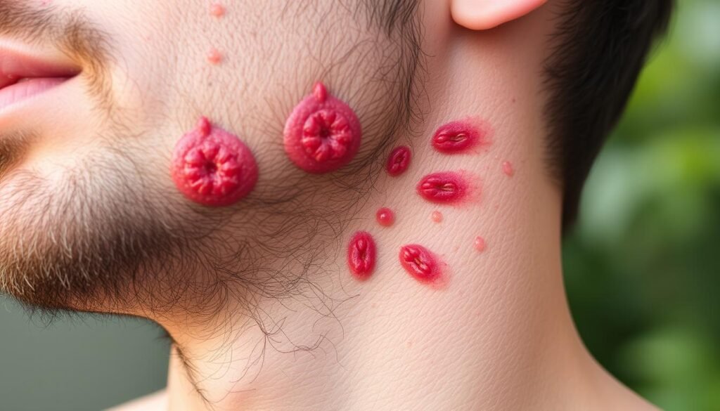 pseudofolliculitis barbae symptoms