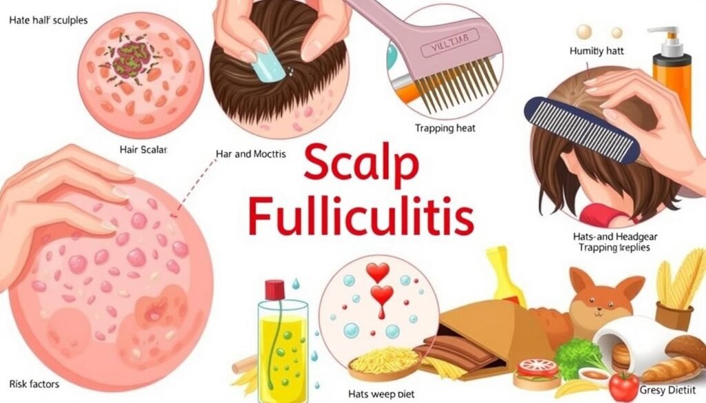 risk factors for scalp folliculitis