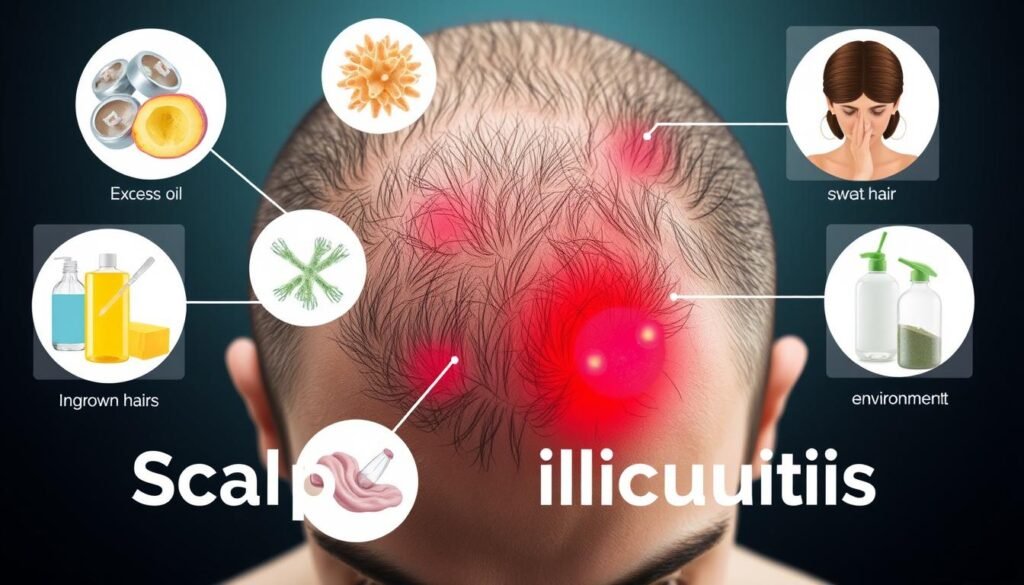 risk factors for scalp folliculitis