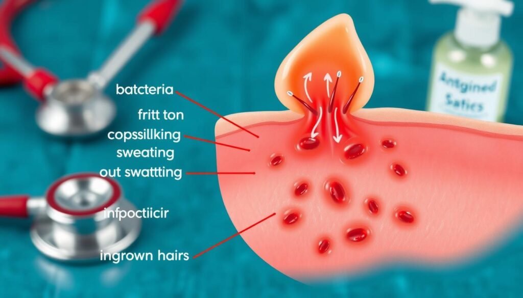 causes of butt folliculitis