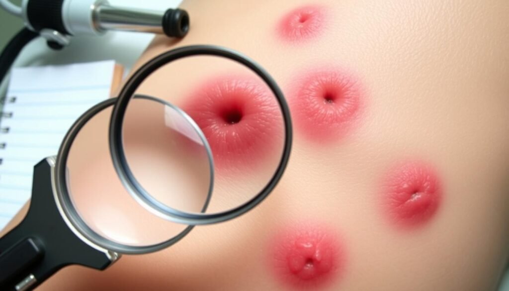 diagnosing folliculitis