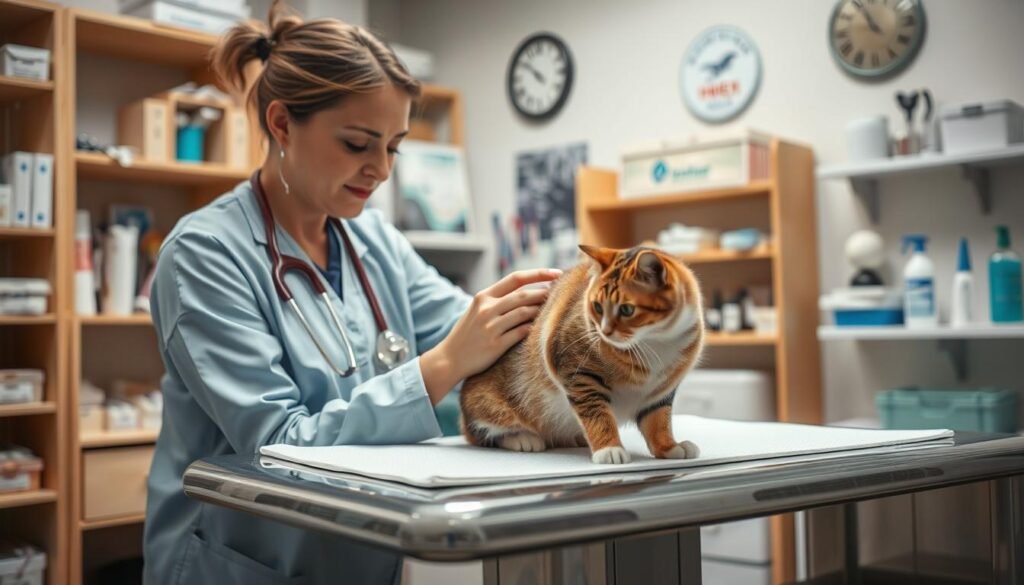 feline vet treatment for cat skin infection