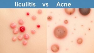 folliculitis vs acne