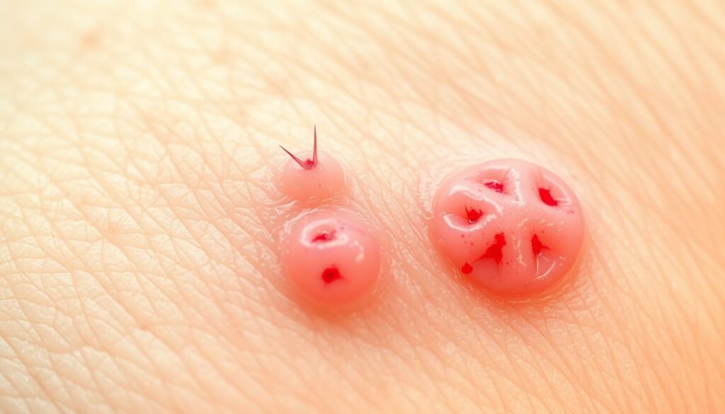 itching sensations in folliculitis