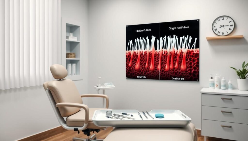 see a dermatologist for folliculitis diagnosis