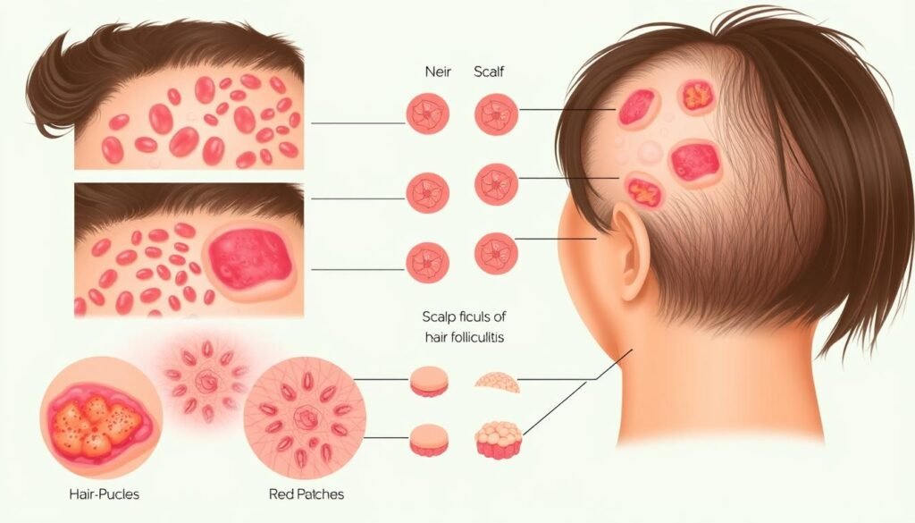 types of scalp folliculitis